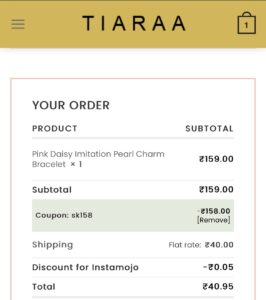 Get Tiaraa Products At Just Rs.1 2 Get Tiaraa Products At Just Rs.1