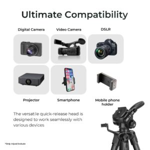 DIGITEK - DTR 550 LW Tripod Stand for Photo & Video Shoots