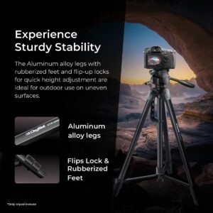 DIGITEK - DTR 550 LW Tripod Stand for Photo & Video Shoots